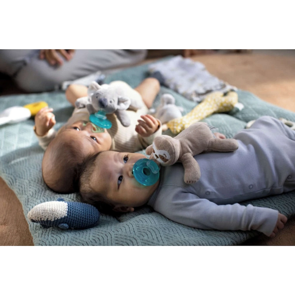 Avent Soothie Snuggle Pacifier with Detachable Pacifier, Koala, 0m+, SCF347/06