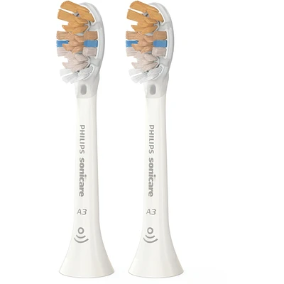 Philips Sonicare Premium All-in-One toothbrush heads, HX9092/65, Smart recognition, White 2-pk