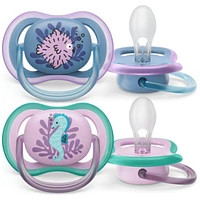 Ultra Air Pacifier 6-18m, puffer fish / sea horse, SCF085/61