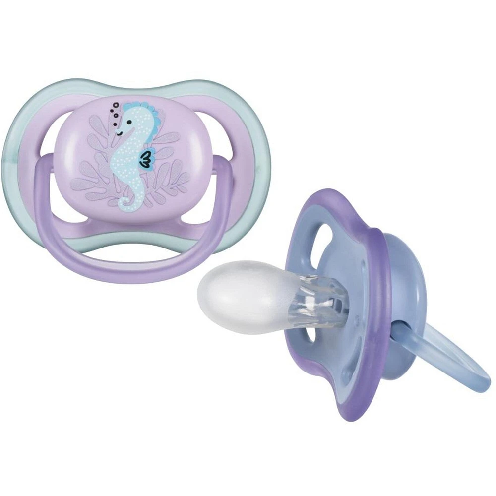 Ultra Air Pacifier 6-18m, puffer fish / sea horse, SCF085/61
