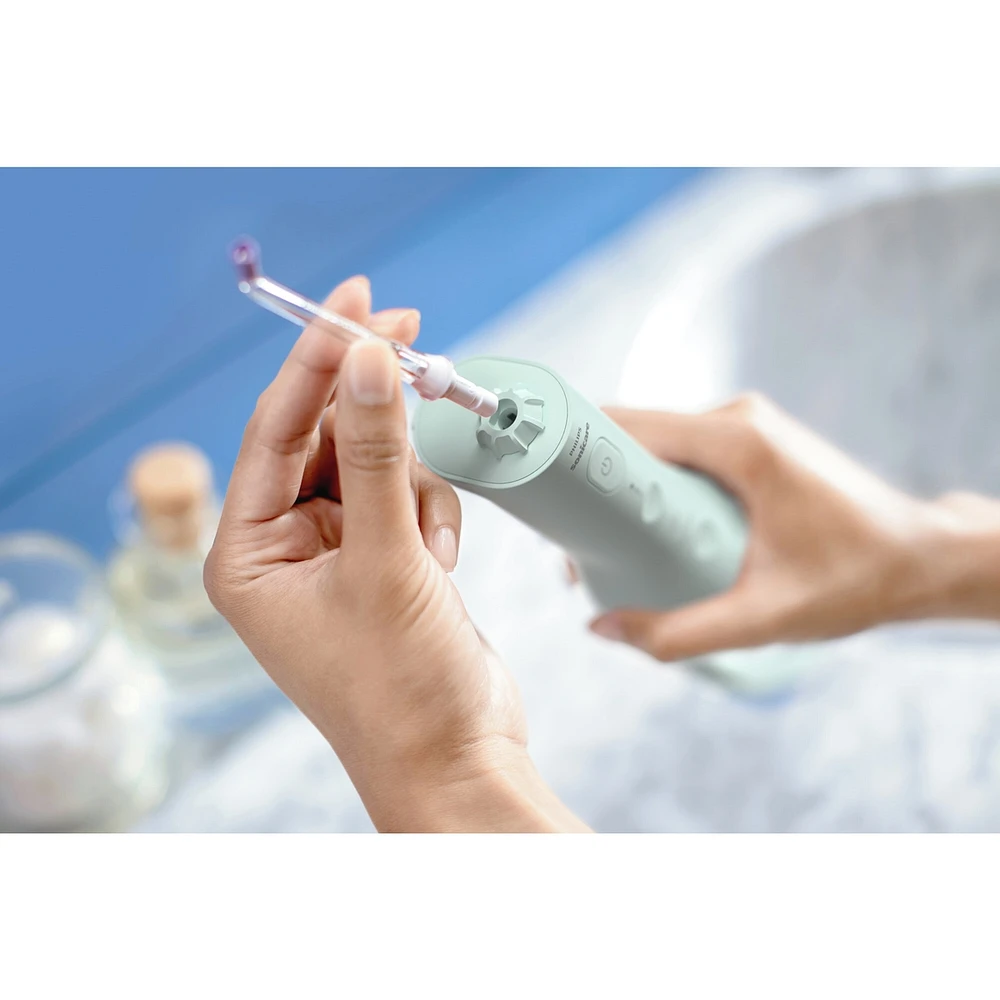 Power Flosser 3000 sans fil, irrigateur buccal, menthe, HX3806/21