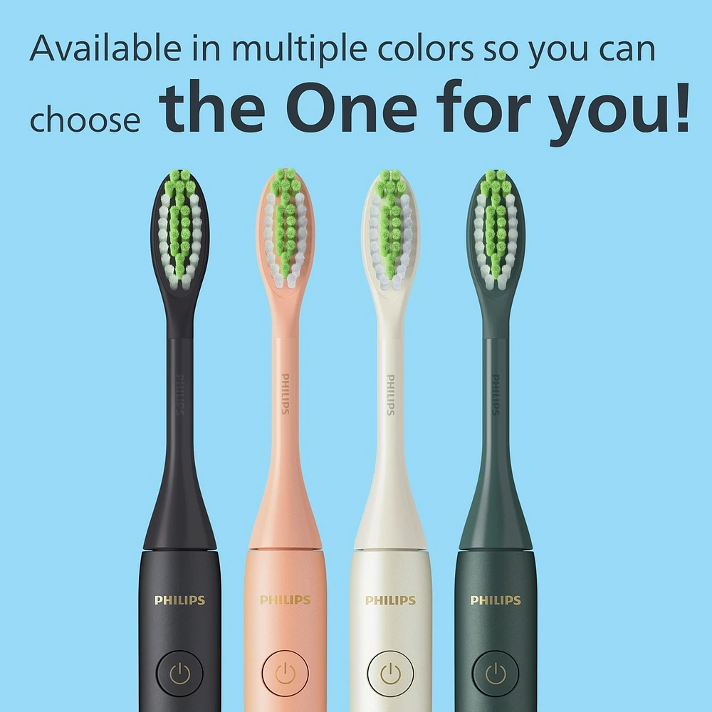 Philips One by Sonicare Rechargeable Toothbrush, Champagne, HY1200/05