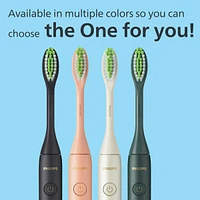 Philips One by Sonicare Rechargeable Toothbrush, Champagne, HY1200/05