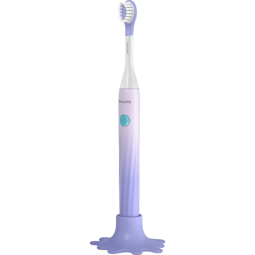 Philips One for Kids by Sonicare Battery Toothbrush, Purple, HY1130/01