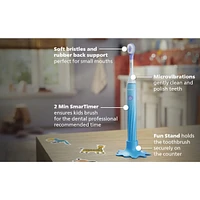 Philips One for Kids by Sonicare Battery Toothbrush, Blue, HY1130/02