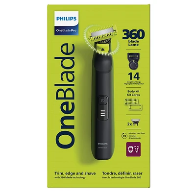 OneBlade Pro 360 QP6542/15 Visage + Corps 14 hauteurs de coupe