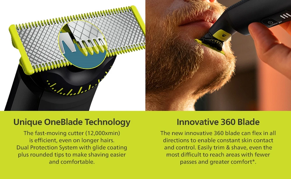 OneBlade 360 Face & Body Pro, 14-length settings, QP6542/15