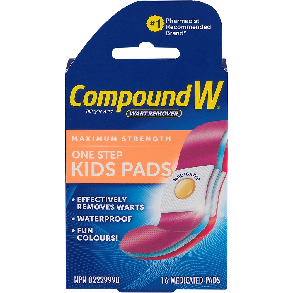 Compound W Maximum Strength One Step Kids Pads