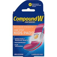 Compound W Maximum Strength One Step Kids Pads
