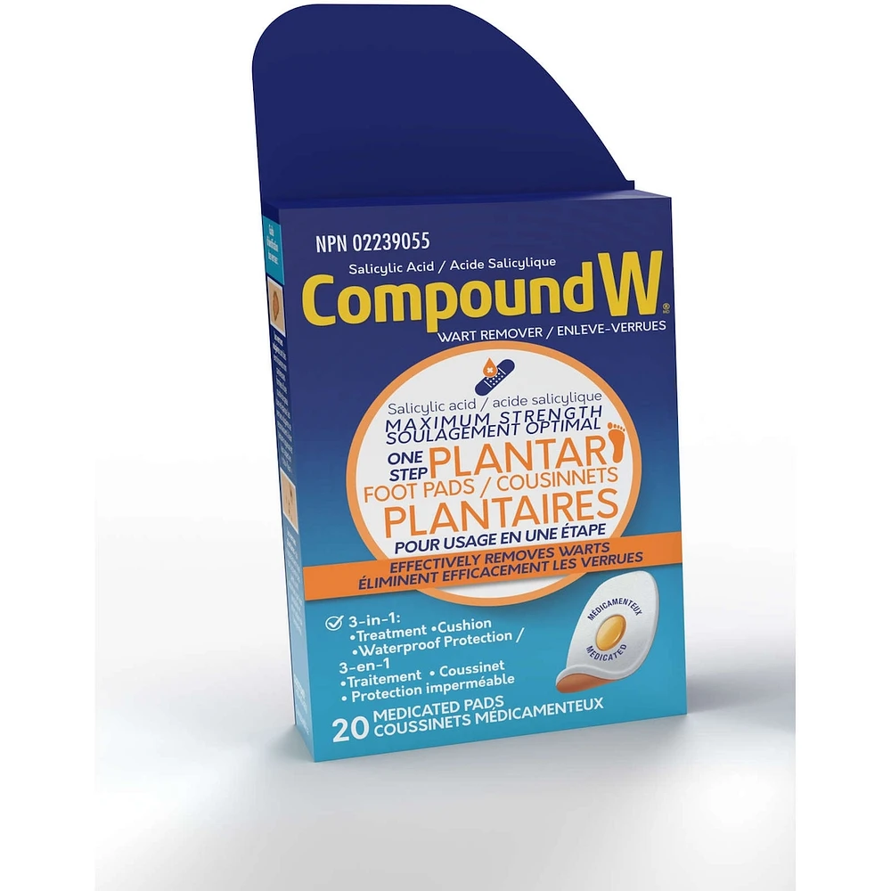 Compound W Maximum Strength One Step Plantar Foot Pads