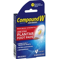 Compound W Maximum Strength One Step Plantar Foot Pads