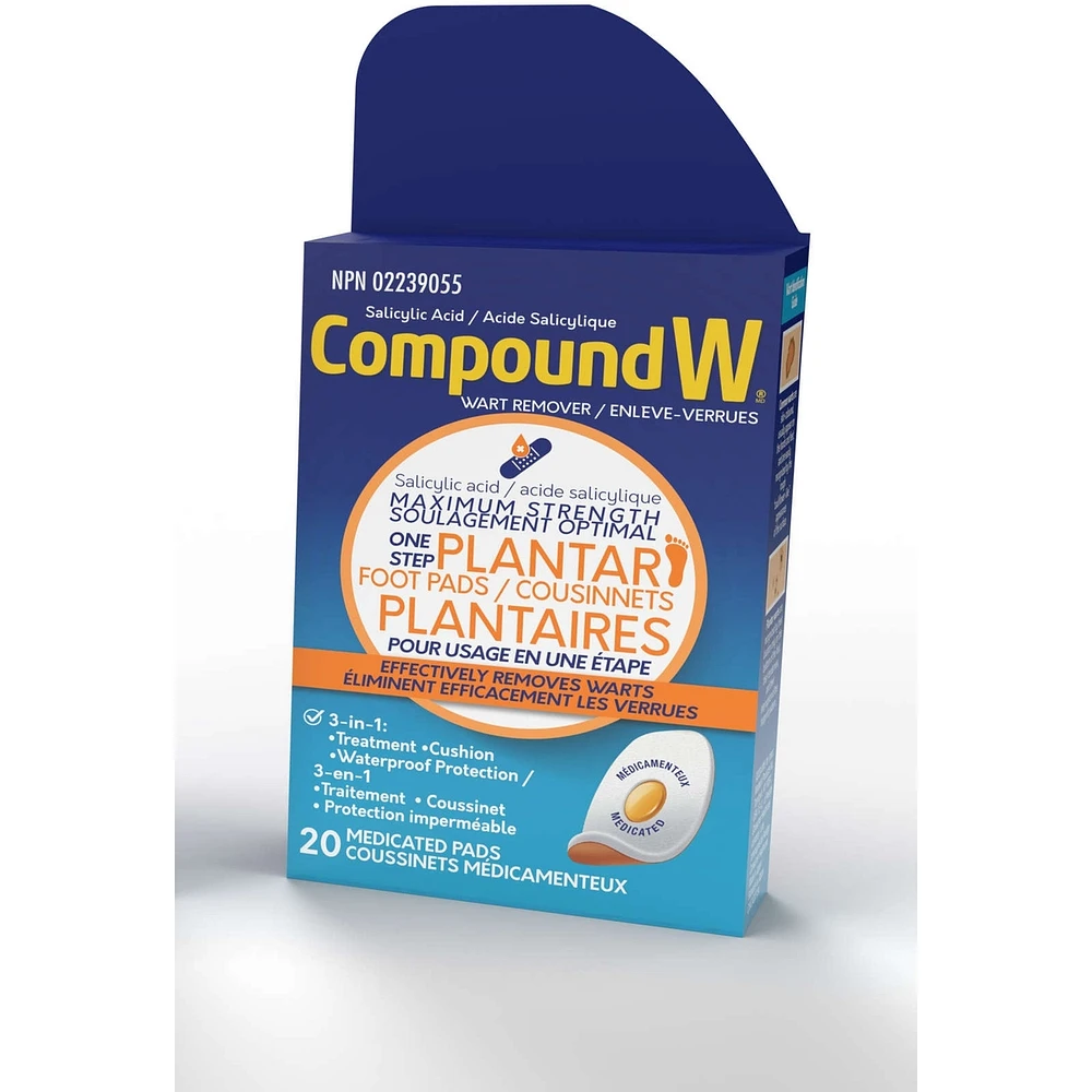 Compound W Maximum Strength One Step Plantar Foot Pads