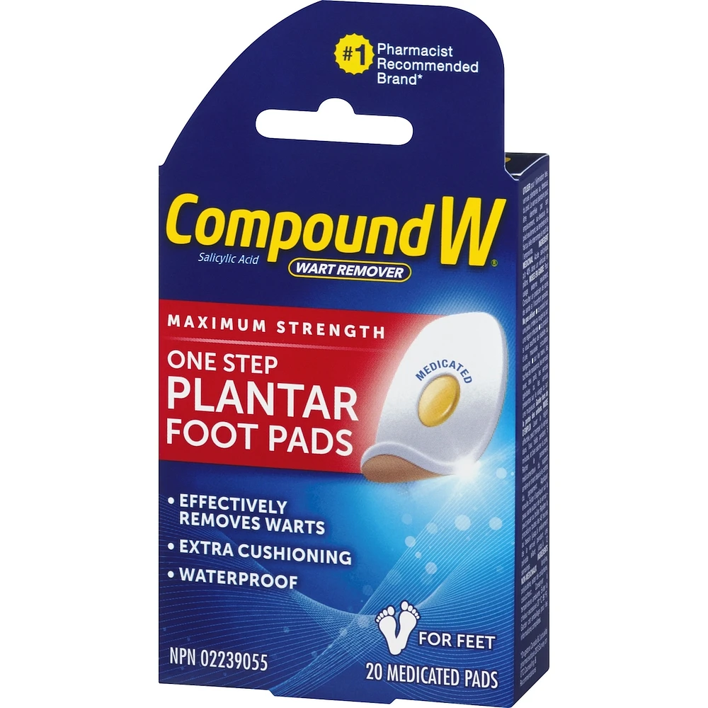 Compound W Maximum Strength One Step Plantar Foot Pads