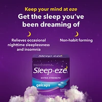 Sleep-eze Gelcaps Extra Fort La Solution Contre L'insomine
