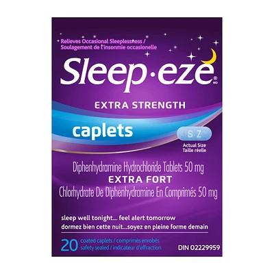 Sleep-eze Extra Fort La Solution Contre L'insomine Comprimes-Capsules Enrobes