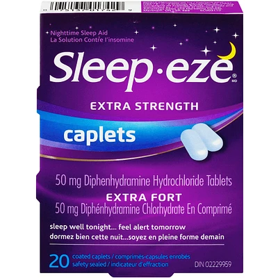 Sleep-eze Extra Strength Nighttime Sleep Aid Coated Caplets