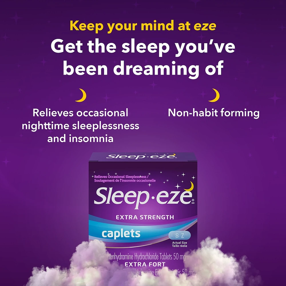 Sleep-eze Extra Fort La Solution Contre L'insomine Comprimes-Capsules Enrobes