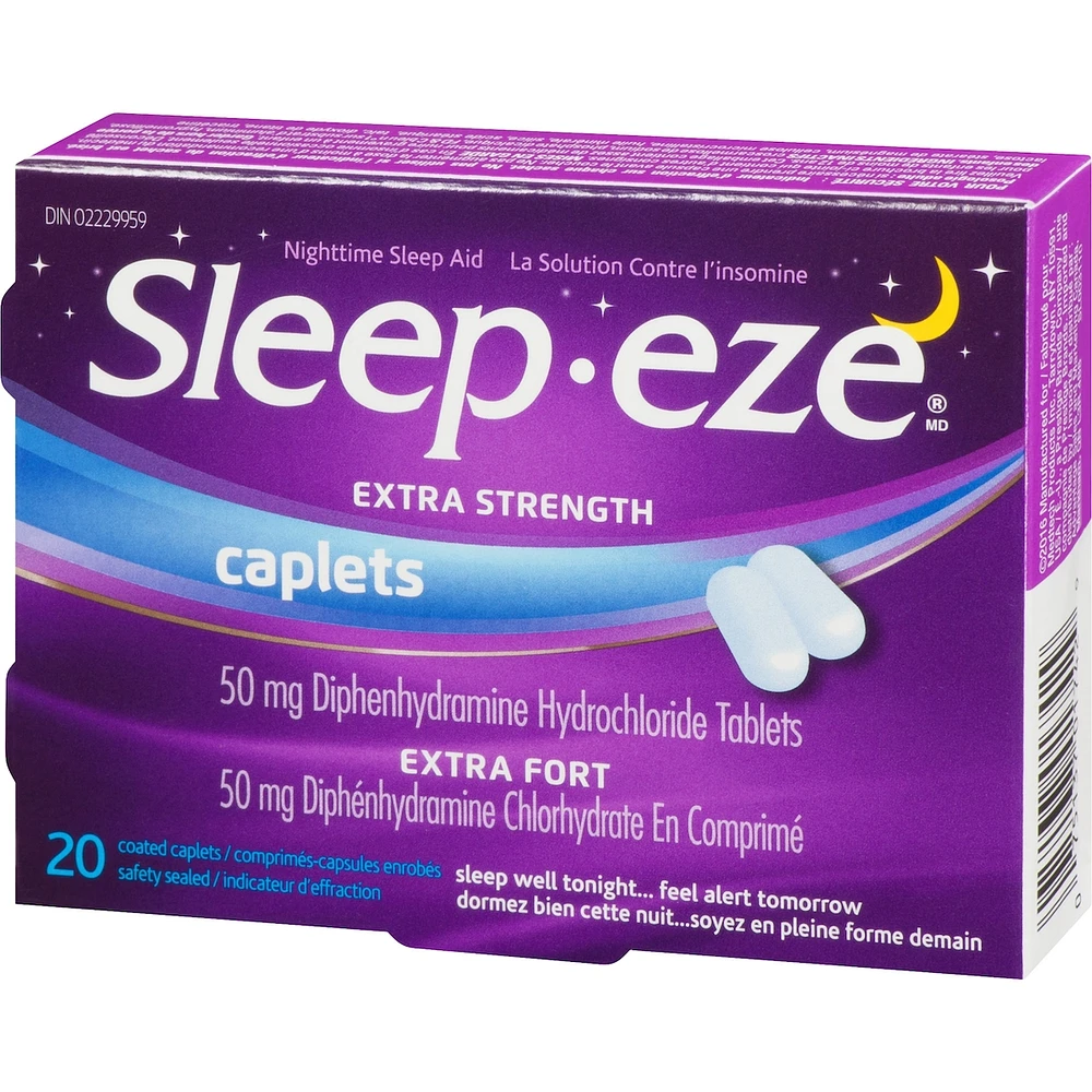 Sleep-eze Extra Strength Nighttime Sleep Aid Coated Caplets