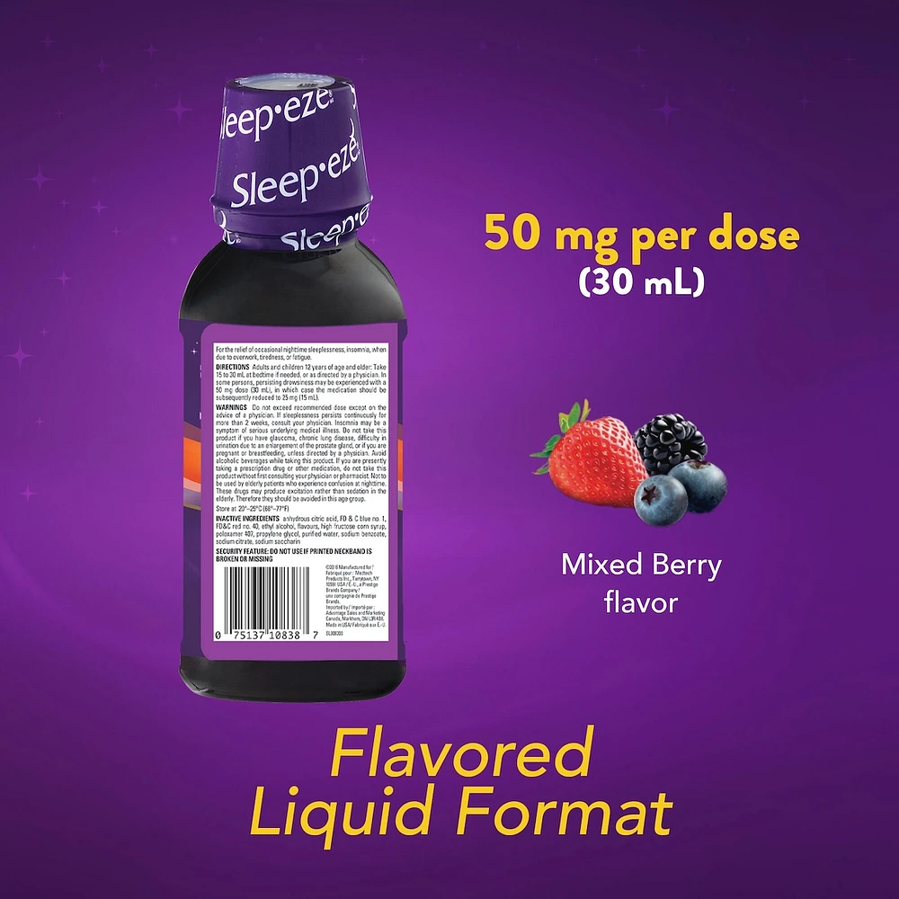 Sleep-eze Eze-Liquid Nighttime Sleep Aid