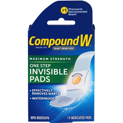 Compound W Maximum Strength One Step Invisible Pads