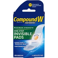 Compound W Maximum Strength One Step Invisible Pads