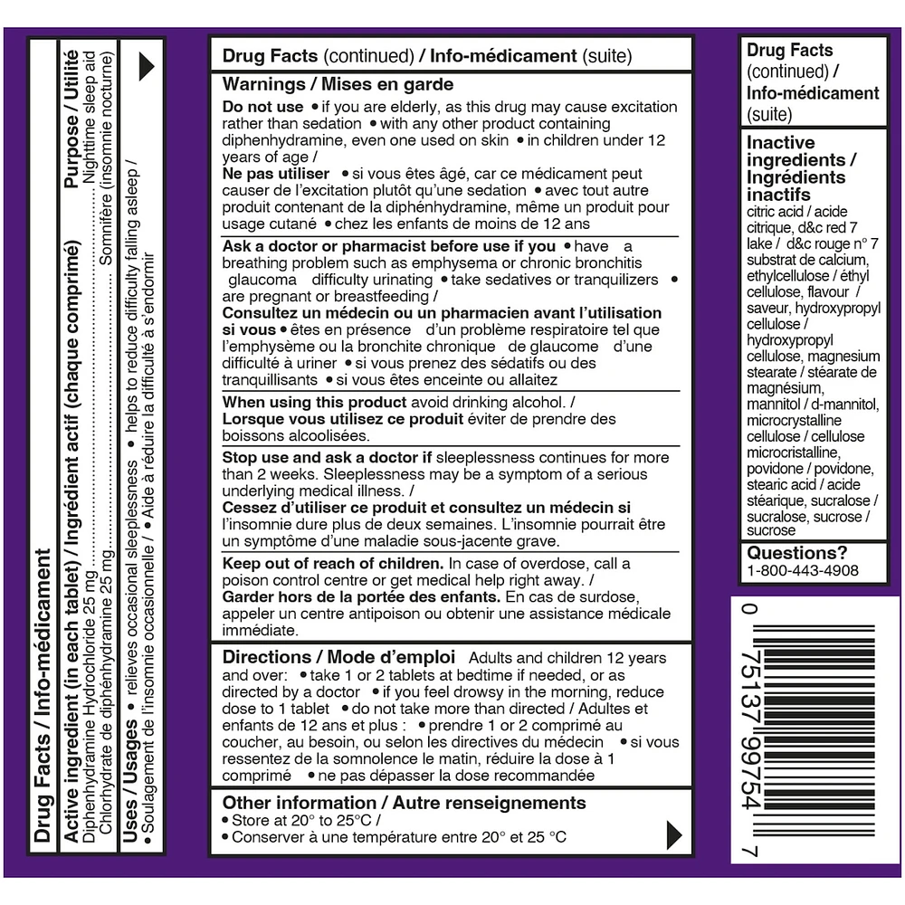 Sleep-eze Eze-Melts Dissolving Tablets