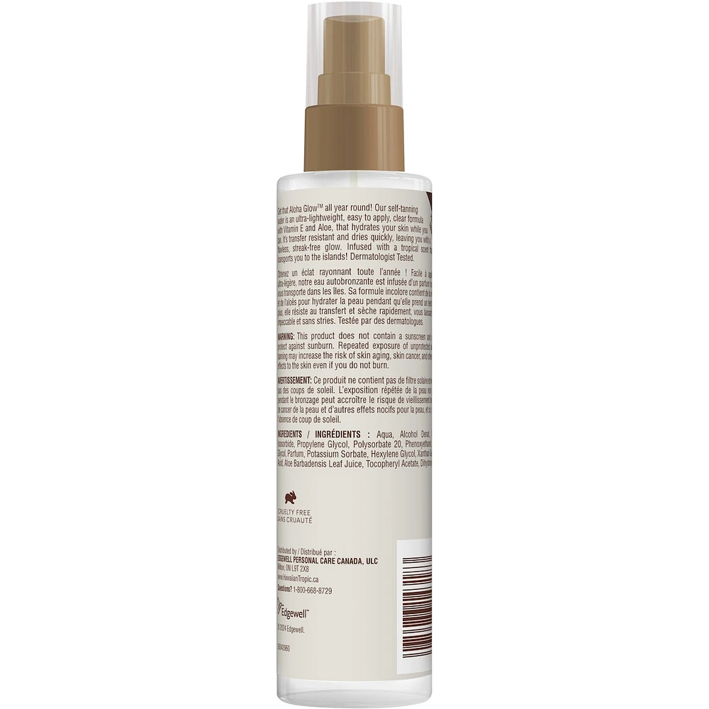 Hawaiian Tropic Aloha Glow Self-Tanning Water - Deep Bronze