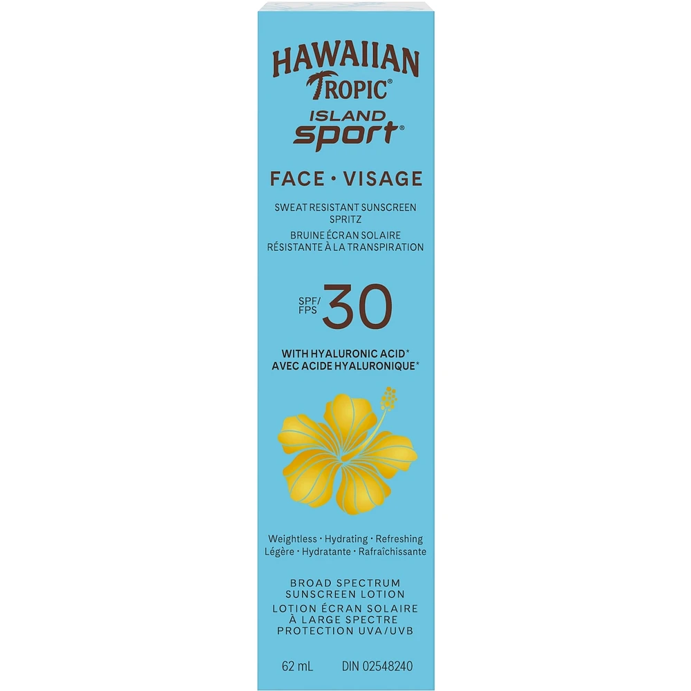 Hawaiian Tropic® Island Sport® FACE Sunscreen Spritz SPF 30