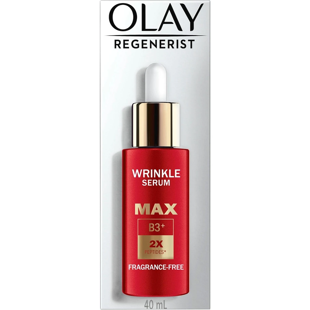 Olay Regenerist MAX Wrinkle Serum with Peptides, 40 mL