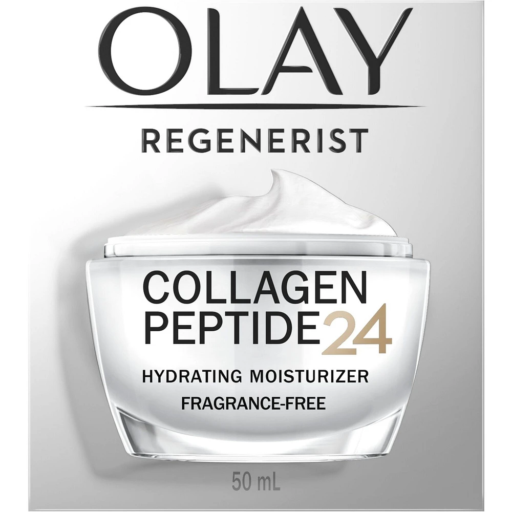 Olay Regenerist Collagen Peptide 24 Face Moisturizer, Fragrance-Free, 50 mL