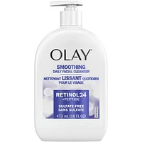 Olay Retinol 24 + Peptide Face Wash, Smoothing, Sulfate-Free, 473 mL