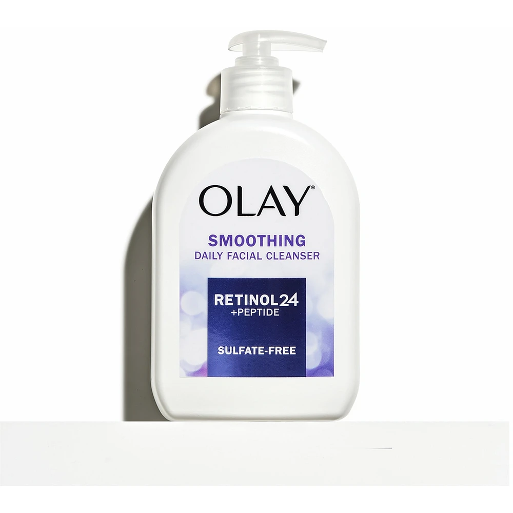 Olay Retinol 24 + Peptide Face Wash, Smoothing, Sulfate-Free, 473 mL