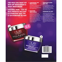 Olay Day & Night Gift Set, Spf Face Moisturizer 50 mL, Night Cream 50 mL