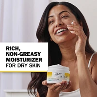 Complete+ Rich Moisturizing Cream Fragrance-Free, 3-in-1 Hydrating Face Cream for Dry Skin with Vitamin B3, Vitamin E, and Ceramides