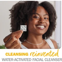 Cleansing Melts + Vitamin C Face Cleanser, 12ct, Water-Activated Face Wash Cleans, Tones, and Refreshes Skin