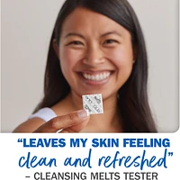 Cleansing Melts + Retinol Face Cleanser, 32ct, Water-Activated Face Wash Cleans, Tones, and Refreshes Skin