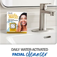 Cleansing Melts + Vitamin C Face Cleanser, 32ct, Water-Activated Face Wash Cleans, Tones, and Refreshes Skin