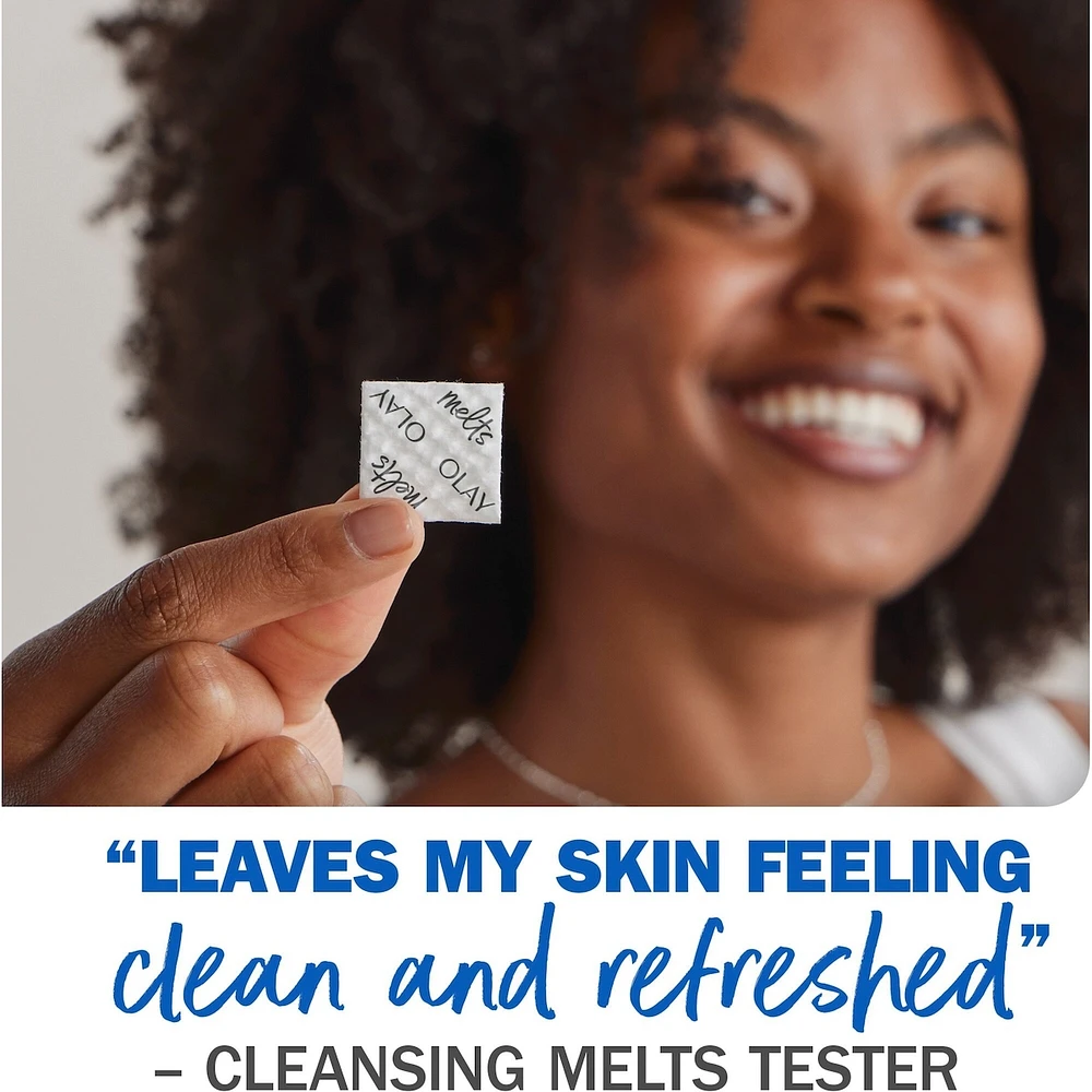 Cleansing Melts + Vitamin C Face Cleanser, 32ct, Water-Activated Face Wash Cleans, Tones, and Refreshes Skin