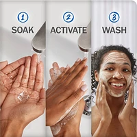 Cleansing Melts + Vitamin C Face Cleanser, 32ct, Water-Activated Face Wash Cleans, Tones, and Refreshes Skin