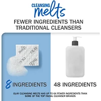 Cleansing Melts + Vitamin C Face Cleanser, 32ct, Water-Activated Face Wash Cleans, Tones, and Refreshes Skin