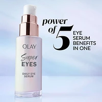 Super Eye Daily Serum, 5-in-1 Eye Serum with Vitamin C and Niacinamide to Brighten, Depuff, and Smooth