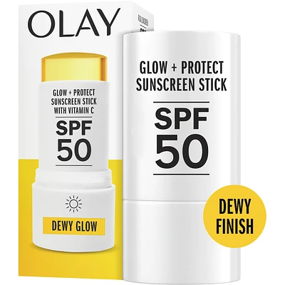 Glow & Protect SPF 50 Face Sunscreen Stick, Fragrance Free , Dewy Finish Sunscreen Stick with SPF 50 Broad Spectrum Sunblock for All Skin Types