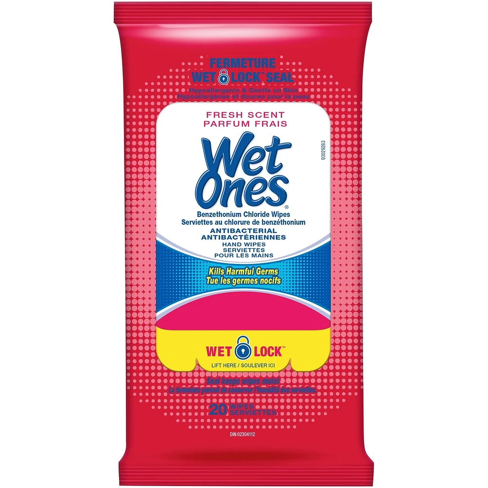 Wet Ones Antibacterial Wipes, Fresh Scent, Hand Wet Wipes