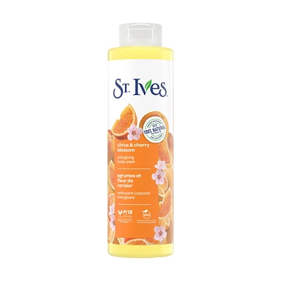 St. Ives Energizing Body Wash for Women, Citrus & Cherry Blossom 650mL