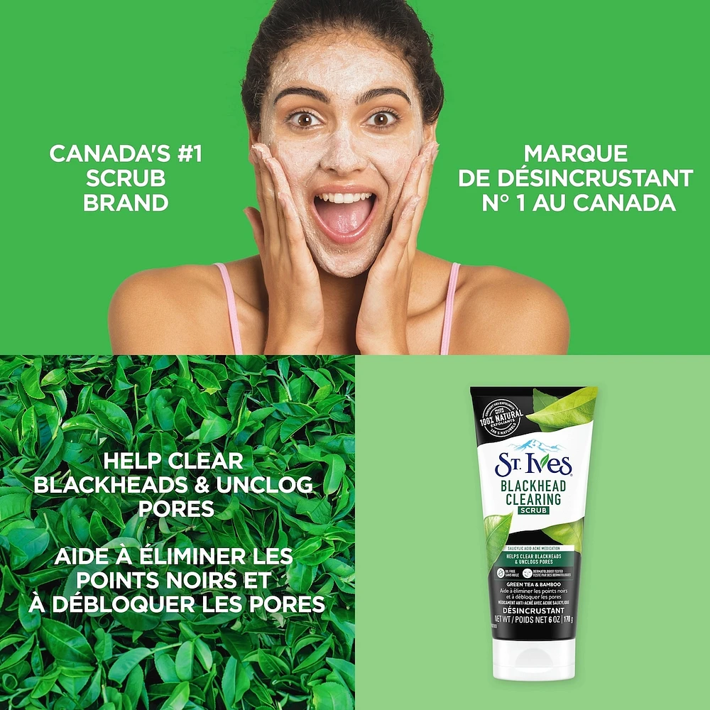 Blackhead Clearing Green Tea & Bamboo  Scrub  170 g
