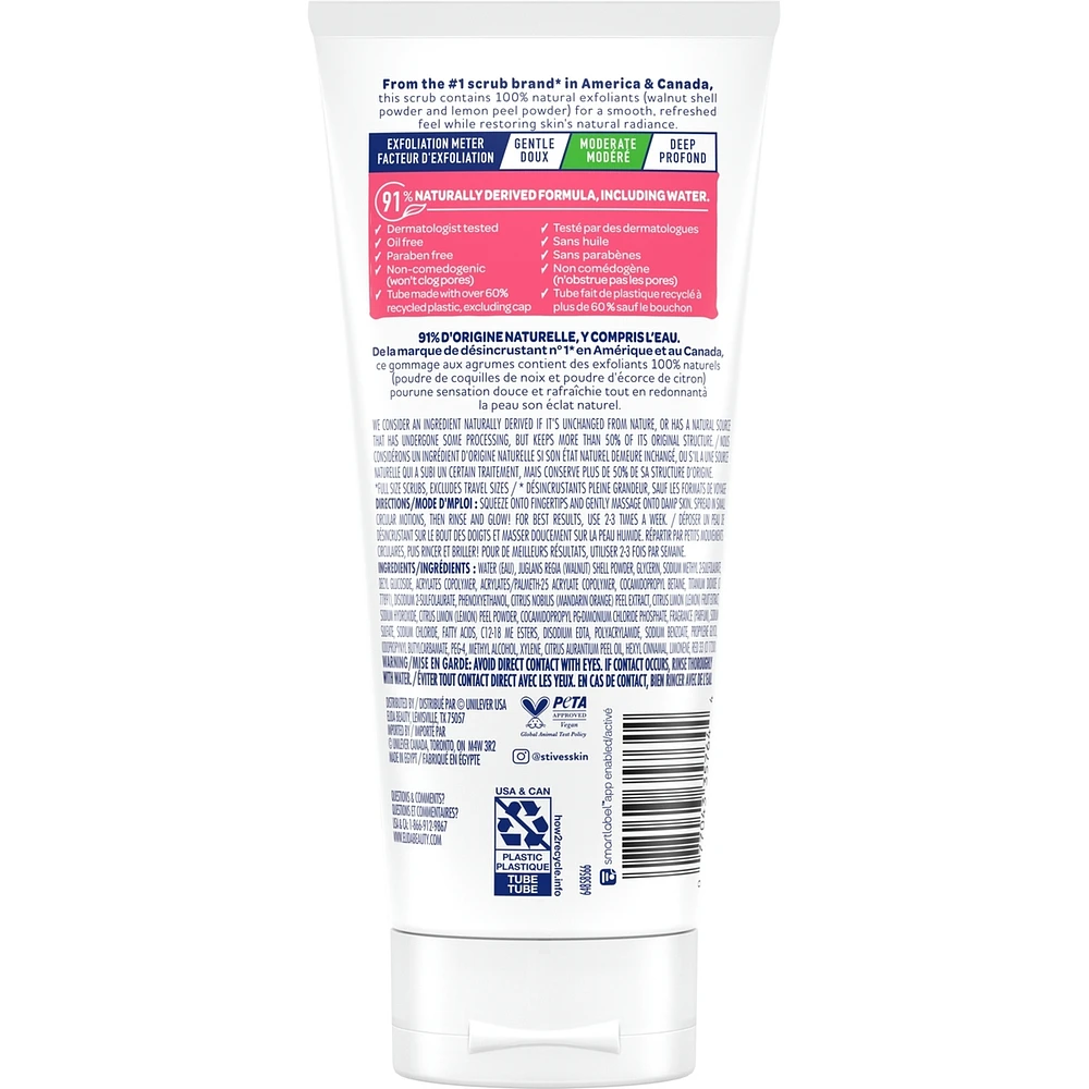 Désincrustant  Peau Radieuse Citron Rose et Mandarine  170 g