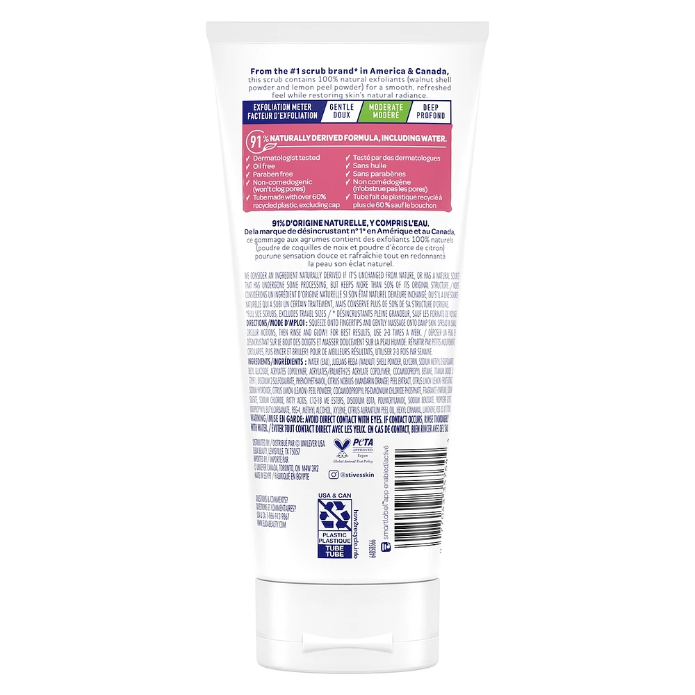 Désincrustant  Peau Radieuse Citron Rose et Mandarine  170 g
