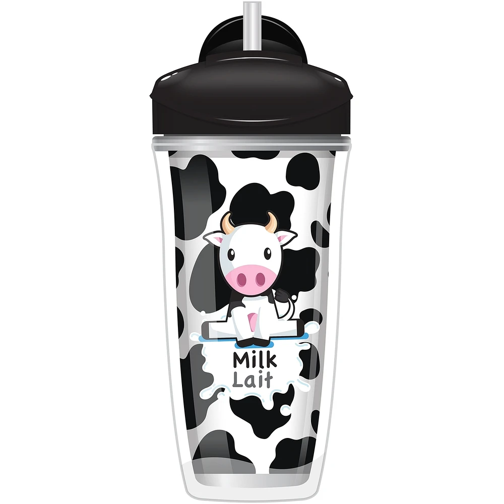 Sipsters Spill-Proof Milk & Water Straw Cups for Kids