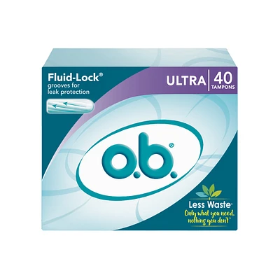 o.b. Original Non-Applicator Tampons Ultra Absorbancy
