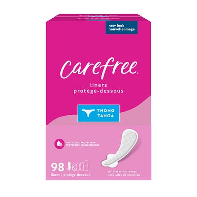 Carefree Thong Panty Liners Thin To Go